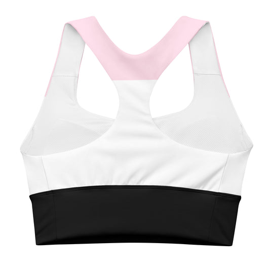 PNK/BLK Longline sports bra