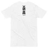 GREATNESS WHT/BLK premium heavyweight tee