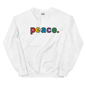 PEACE WHT Unisex Sweatshirt