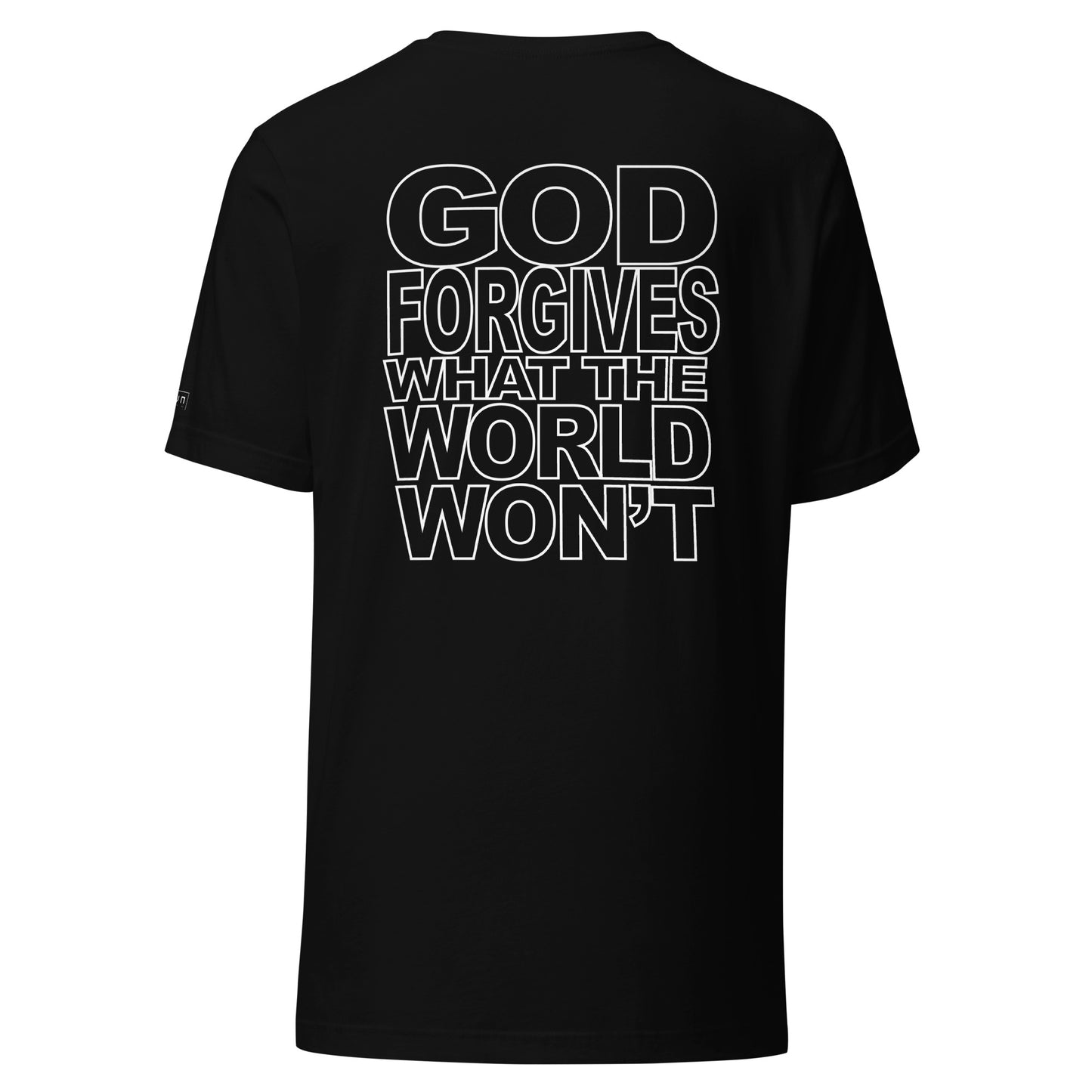 GOD FORGIVES Unisex t-shirt