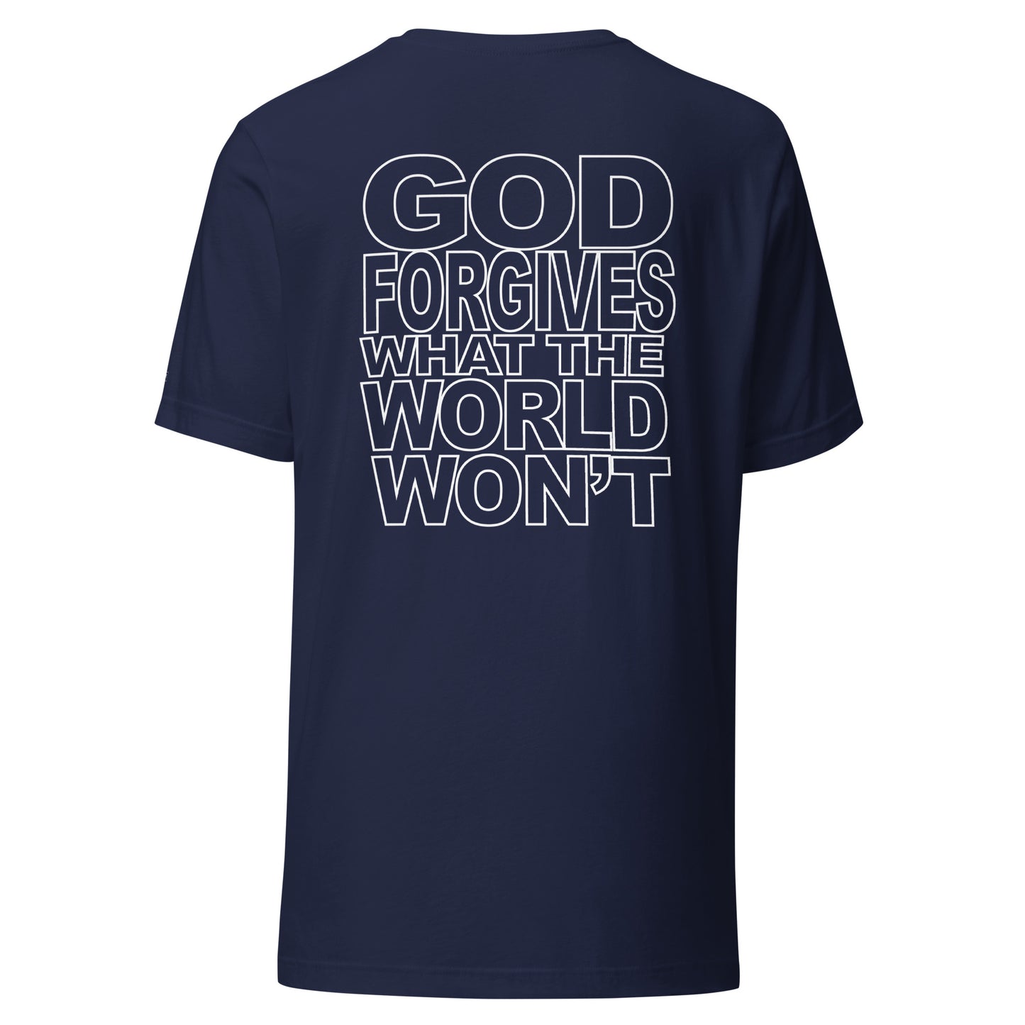 GOD FORGIVES Unisex t-shirt