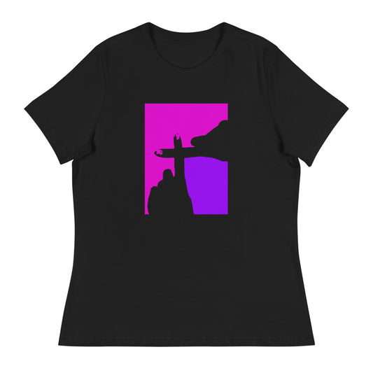 Cross fingers WOMENS TSHIRT